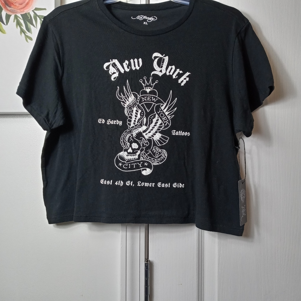 Ed Hardy Newyorker crop top NWT